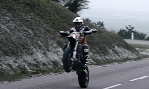 Great Luc1 Supermoto Action Footage