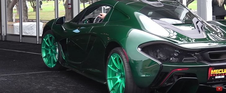 Green Carbon McLaren P1 Arrives at Mecum Auction, Looks Insane