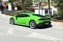 Green Lamborghini Huracan Spotted in Marbella, Spain