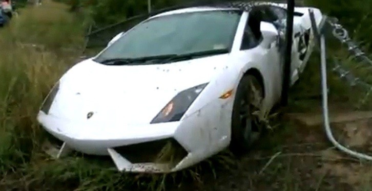 Lamborghini crash