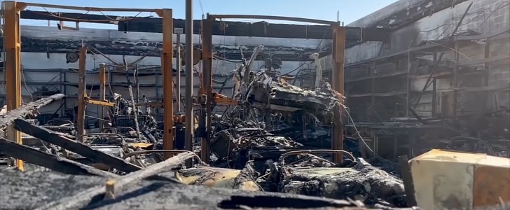 Fire at Gruber Motor Company Destroys More Than 30 Tesla Roadsters