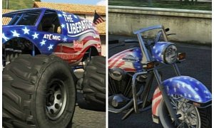 GTA Independence Day Special Features Monster Truck and Sovereign Bike