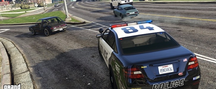 Police chase in GTA Online
