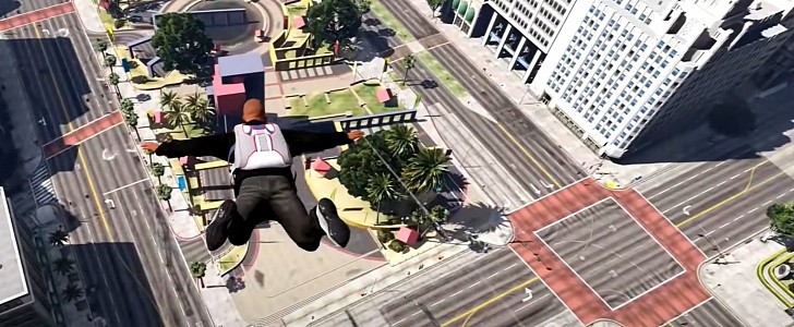 The skydiving stunt looks doable, even for newbies