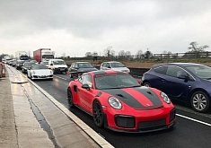 Guards Red 2018 Porsche 911 GT2 RS Caught in British Traffic Causes a Stir