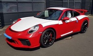 Guards Red 2018 Porsche 911 GT3 Shines in Its Birthday Suit