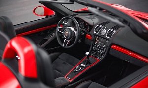 Guards Red Porsche Boxster Spyder with Color-Matched Interior Already For Sale