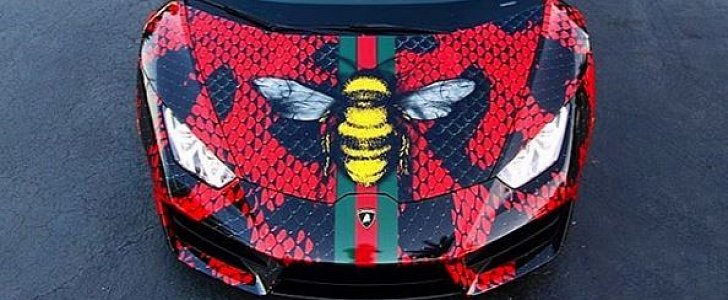 Gucci-Inspired Lamborghini Huracan Wrap