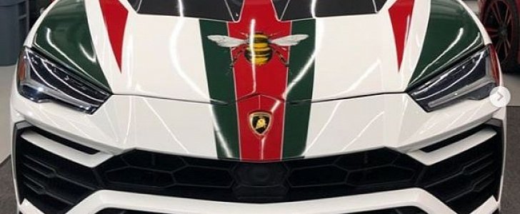 Gucci Lamborghini Urus wrap