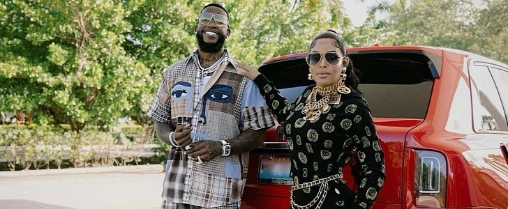 Gucci Mane and Keyshia Ka'oir and Rolls-Royce Cullinan