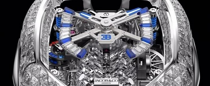 Jacob & Co. Unveils $280,000 Bugatti Chiron 16-Cylinder Tourbillon