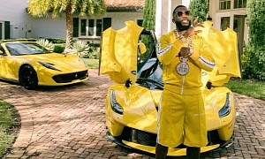 Gucci Mane Is All About Yellow, Matching His Ferrari Supercars for "Publicity Stunt"
