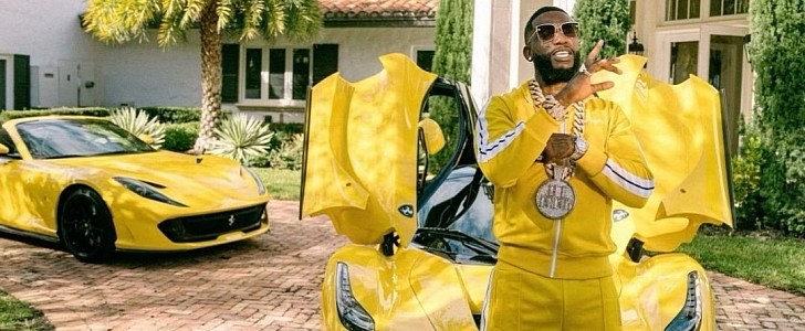 Gucci Mane Matching Yellow Ferraris