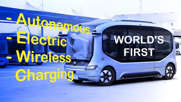 Wirelessly Charging Autonomous E-Bus
