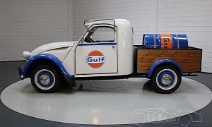 Gulf-Livery 1984 Citroen 2CV Brings Racing Fuel to Your Sports Cars for $24,250