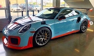 Gulf Livery Porsche 911 GT2 RS Is Not a Wrap, All Factory Paint