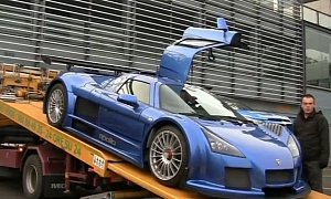 Gumpert Apollo Towed Away After Hooning