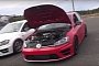 Gutted Golf 7 R With a Huge Turbo Runs 10s Quarter Mile