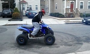 Guy Annoying the Whole Neighborhood on His Quad Bike Gets Some Divine Justice