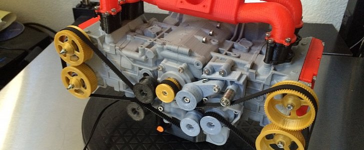 Guy Builds 3D Printed Subaru EJ20 Boxer Engine That Works