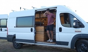 Guy Converts Van Into a Practical Home on Wheels in Just Five Weeks