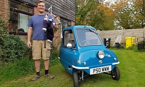 Guy Crosses Britain in World’s Smallest Car, a Record-Setting Journey for Charity