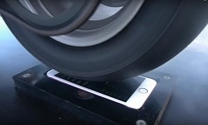 Guy Does a Burnout on an iPhone 6S