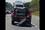 Guy Driving Behind a Pickup That Was Dragging a Sofa Has Hilarious Monologue