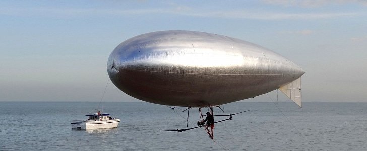 Guy Martin and his pedal-powered blimp