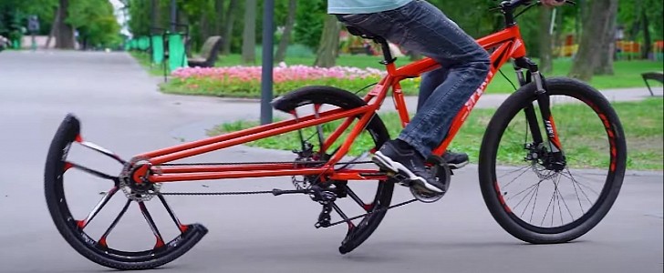 Guys makes DIY bike