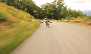 Guy Skateboards Down a Hill Faster Than Most of Us Would Drive a Car