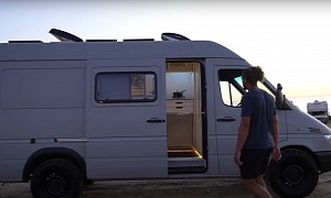 Guy Turns Rusty Old Sprinter Into One of the Coolest Man Caves on Wheels Ever