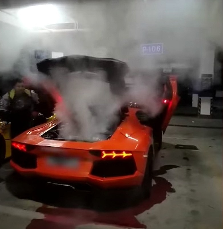 Guy Uses His Lamborghini Aventador to Grill Some Meat, Things Go Wrong Fast  - autoevolution