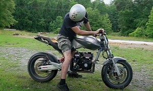 Guys Put a Lawn Mower Engine On a Honda Sports Bike, Turn It Into a Honda 212