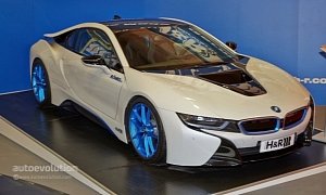 H&R BMW i8 Has a Lowered Stance at the Essen Motor Show 2014 <span>· Live Photos</span>