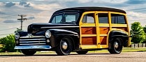 Half Made Out of Wood, This 1948 Ford Packs a 560-HP Supercharged V8 Under the Hood