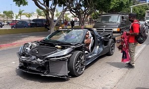 Half-Naked "Skeleton" C8 Chevrolet Corvette Goes for a Drive and Tacos in Mexico