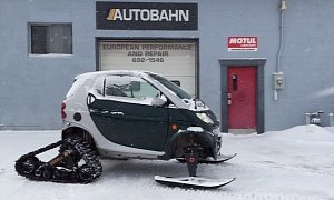Half-Track Conversion Finally Gives the smart fortwo a Bit of Badassery