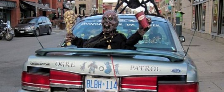 Decorating your car for Halloween doesn't have to cost a fortune to be effective