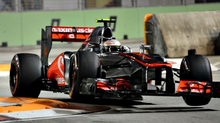 Lewis Hamilton at Singapore GP