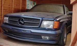 Hammer Time: Rare 1985 Mercedes-Benz 500 SEC AMG Gathering Dust for 17 Years Roars to Life
