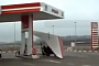 Hang Glider Fuels at Gas Station, Takes Off From Highway