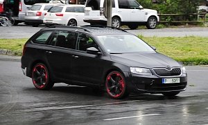 Hardcore Skoda Octavia vRS with 280 HP Spied for the First Time