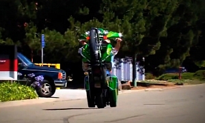 Harley Bagger Monstrous Wheelie
