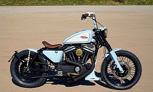 Harley-Davidson Babyblue Bobber Doesn't Play by the Rules