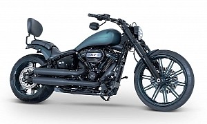 Harley-Davidson Breakout GTO Is How a Raked Out Cruiser Looks Like After Losing Its Chrome