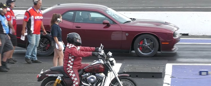 Harley-Davidson vs. Dodge Challenger SRT Hellcat