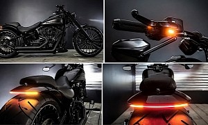 Harley-Davidson “Dark Cloak” Is Black as a Moonless Night, Upgraded Engine Gives It Away
