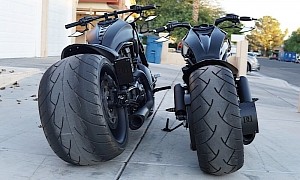 Harley-Davidson Demon Rides on Massive 360 Rear Wheel, Makes Everything Else Look Puny