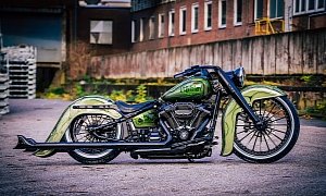 Harley-Davidson El Dorado Is Heritage Softail Gone Low and Green
